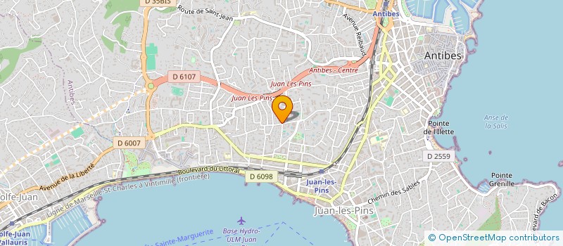 localisation de l'entreprise EDITIONS ALMA  ANTIBES