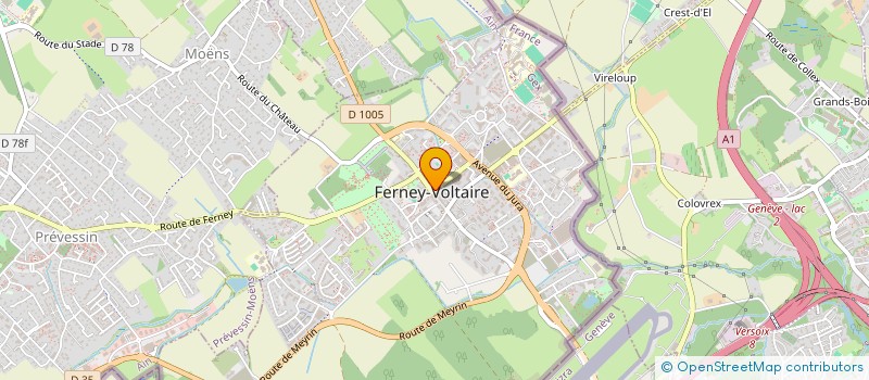 localisation de l'entreprise EDITIONS ALPHA DELTA à FERNEY-VOLTAIRE