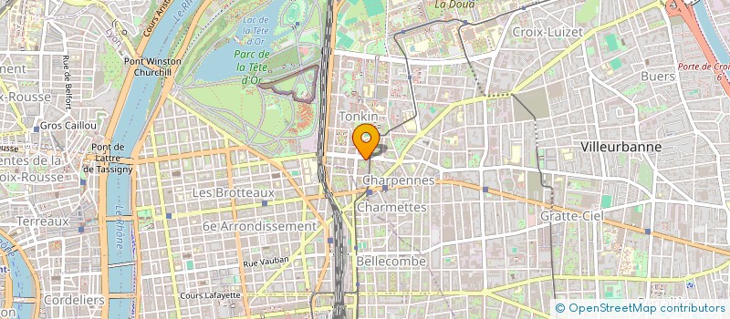 localisation de l'entreprise EDITIONS AO - ANDRE ODEMARD  VILLEURBANNE