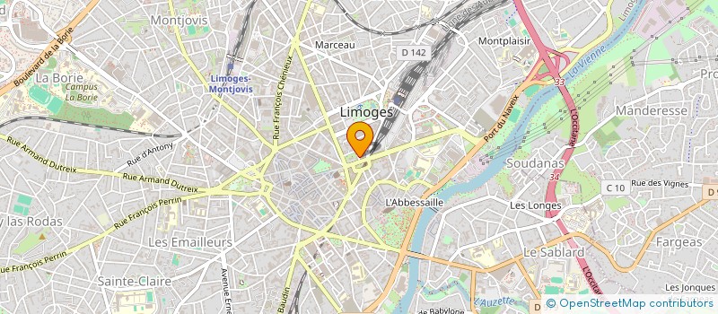 localisation de l'entreprise EDITIONS ARACAS à LIMOGES