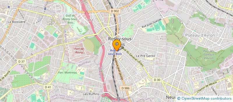 localisation de l'entreprise EDITIONS ARCHIVES à ROSNY-SOUS-BOIS