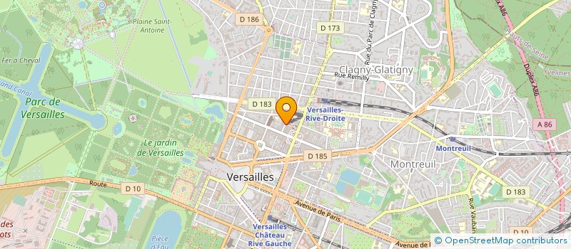 localisation de l'entreprise EDITIONS ART RAMEAU OR  VERSAILLES