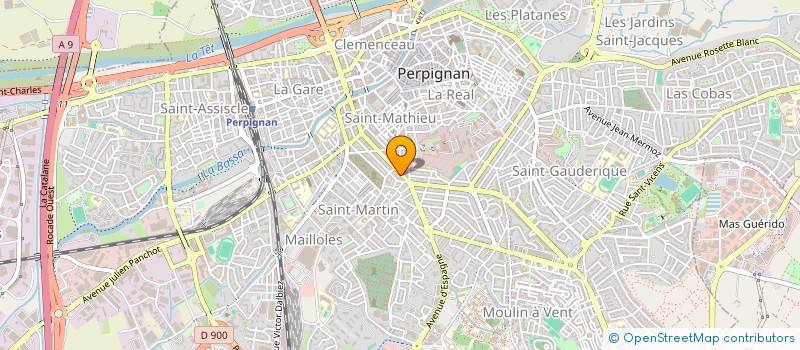 localisation de l'entreprise EDITIONS AXEDIT  PERPIGNAN