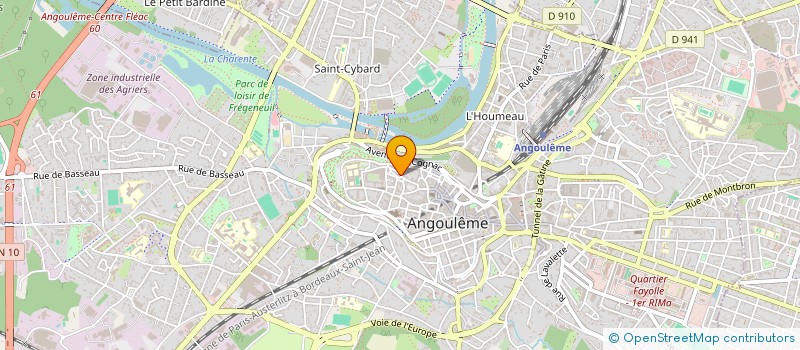 localisation de l'entreprise EDITIONS AZIMUT à ANGOULEME