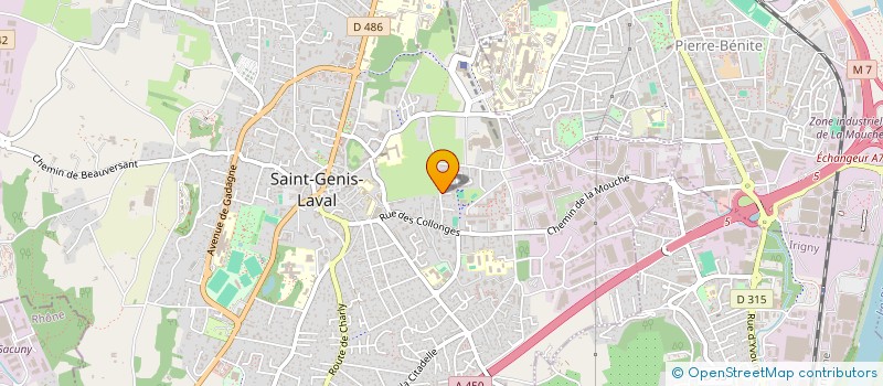 localisation de l'entreprise EDITIONS BAILLY à SAINT-GENIS-LAVAL