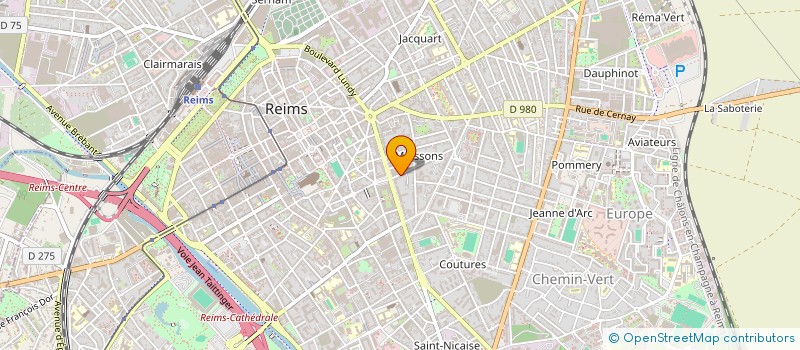 localisation de l'entreprise EDITIONS BELLES GUEULES  REIMS