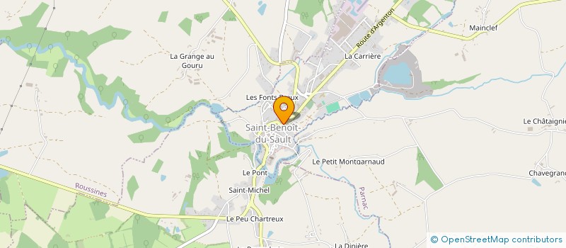 localisation de l'entreprise EDITIONS BENEDICTINES SARL à SAINT-BENOIT-DU-SAULT