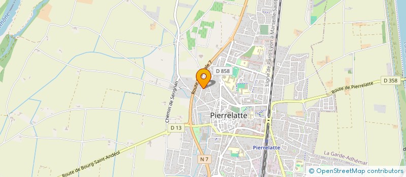 localisation de l'entreprise EDITIONS BIBLOS  PIERRELATTE