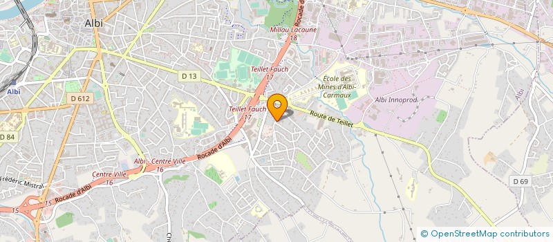 localisation de l'entreprise EDITIONS BLEU PASTEL à ALBI