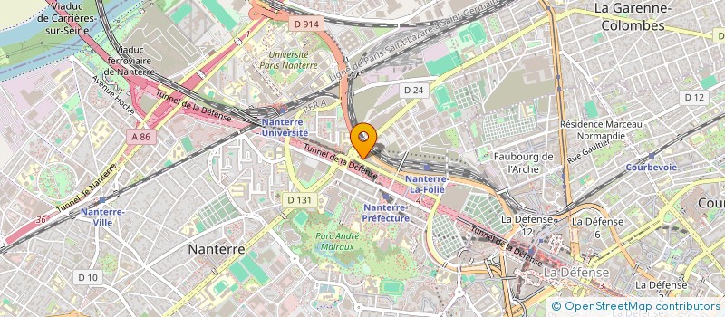 localisation de l'entreprise EDITIONS BPI à NANTERRE