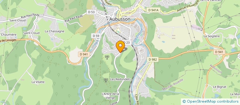 localisation de l'entreprise EDITIONS C4 à AUBUSSON