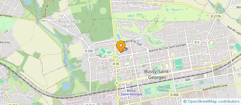 localisation de l'entreprise EDITIONS CA ET LA  BUSSY-SAINT-GEORGES