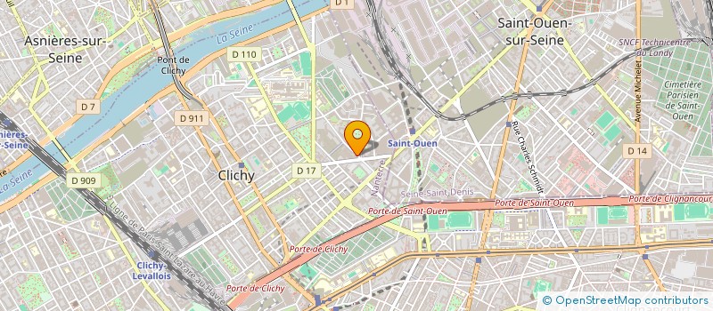 localisation de l'entreprise EDITIONS CAMILION à CLICHY