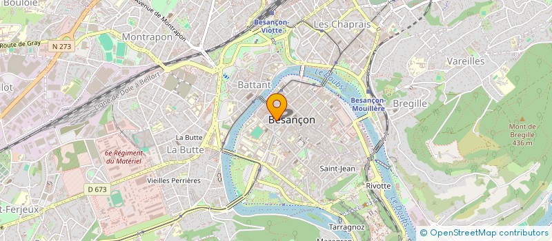 localisation de l'entreprise EDITIONS CETRE à BESANCON
