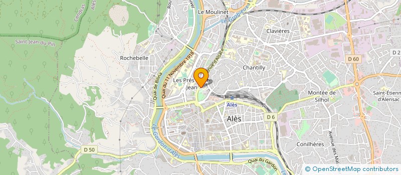 localisation de l'entreprise EDITIONS CEVENNES COMMUNICATION à ALES