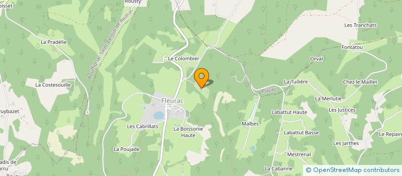 localisation de l'entreprise EDITIONS CHANTEGREL  FLEURAC