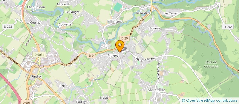 localisation de l'entreprise EDITIONS CHENEVAL à FILLINGES