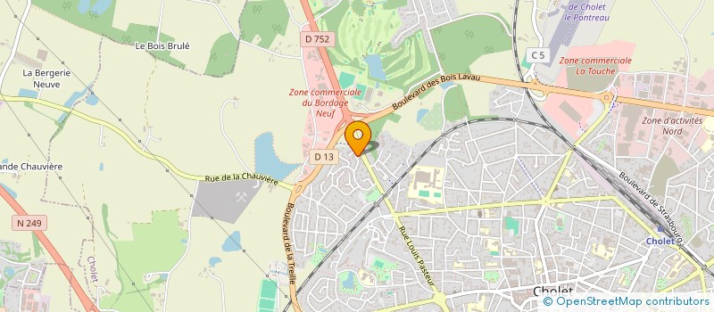 localisation de l'entreprise EDITIONS CORINTHE à CHOLET