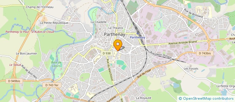 localisation de l'entreprise EDITIONS D'ART DERVEAUX à PARTHENAY