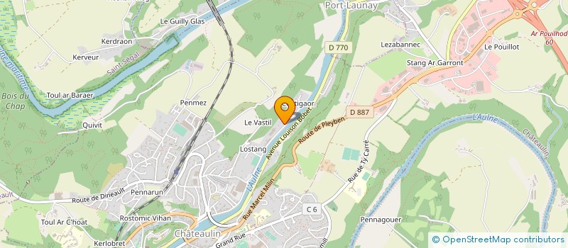 localisation de l'entreprise EDITIONS D'ART JOS LE DOARE à CHATEAULIN