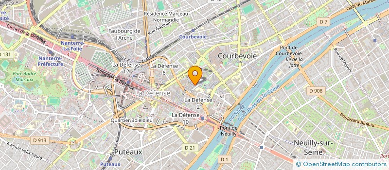 localisation de l'entreprise EDITIONS DALLOZ à COURBEVOIE