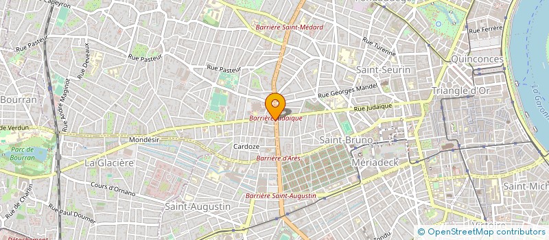 localisation de l'entreprise EDITIONS DE JUSTINE ET CAPUCINE à BORDEAUX
