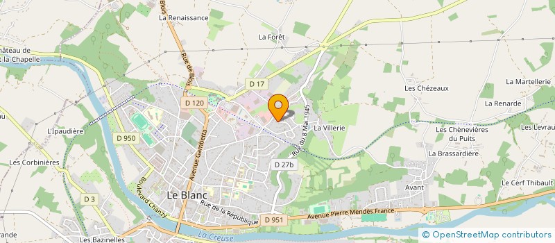 localisation de l'entreprise EDITIONS DE L'ESPOIR à LE BLANC