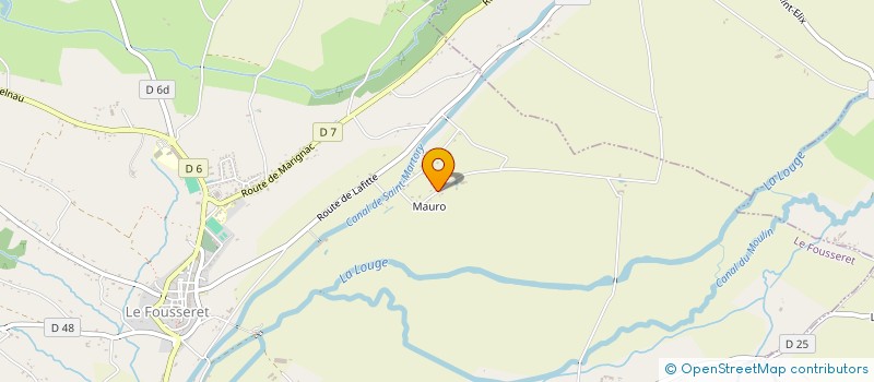 localisation de l'entreprise EDITIONS DE L'ETRE INTEGRAL  LE FOUSSERET