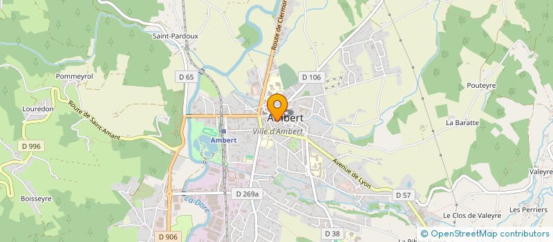 localisation de l'entreprise EDITIONS DE L'HEURE BLEUE à AMBERT