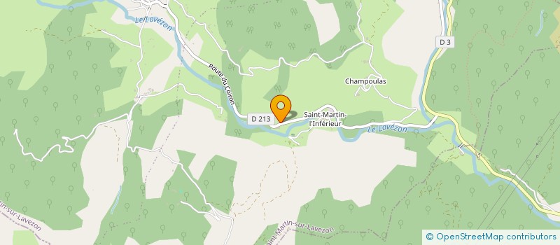 localisation de l'entreprise EDITIONS DE L INFERIEUR  SAINT-MARTIN-SUR-LAVEZON