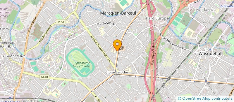 localisation de l'entreprise EDITIONS DE L'INSTITUT COPPET à MARCQ-EN-BARŒUL