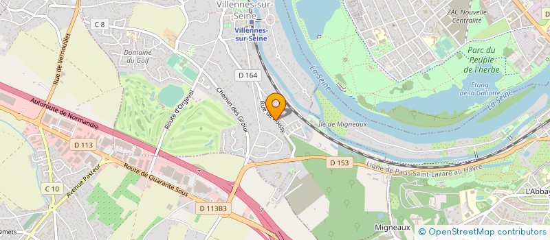 localisation de l'entreprise EDITIONS DE LA PIROGUE à VILLENNES-SUR-SEINE