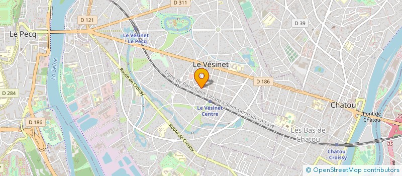 localisation de l'entreprise EDITIONS DE LA REINE BLANCHE  LE VESINET