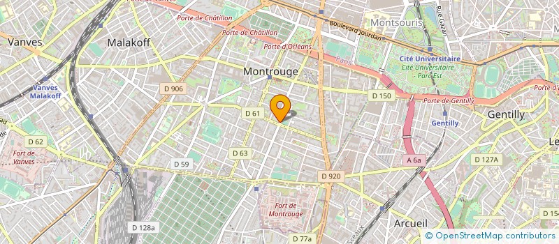 localisation de l'entreprise EDITIONS DE LA STERNE à MONTROUGE