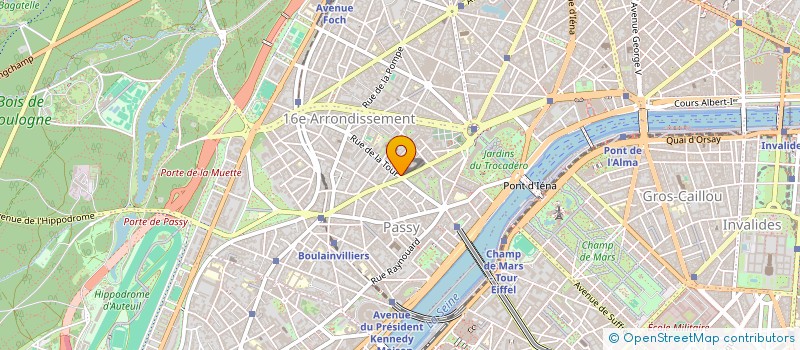 localisation de l'entreprise EDITIONS DE LA TOUR  PARIS