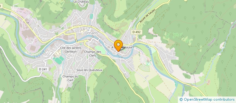 localisation de l'entreprise EDITIONS DE LA VALLEE à ORNANS