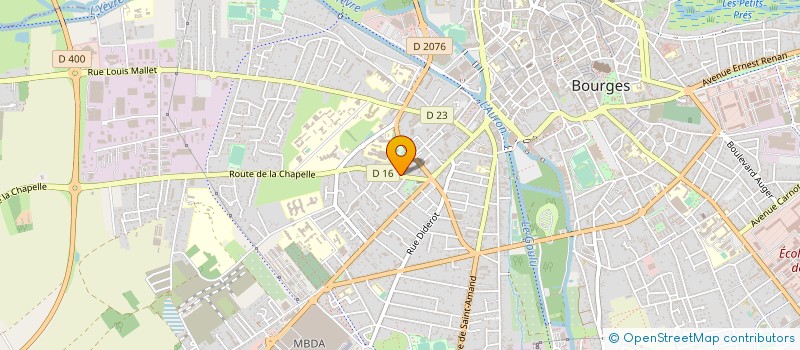 localisation de l'entreprise EDITIONS DES MILLE UNIVERS  BOURGES