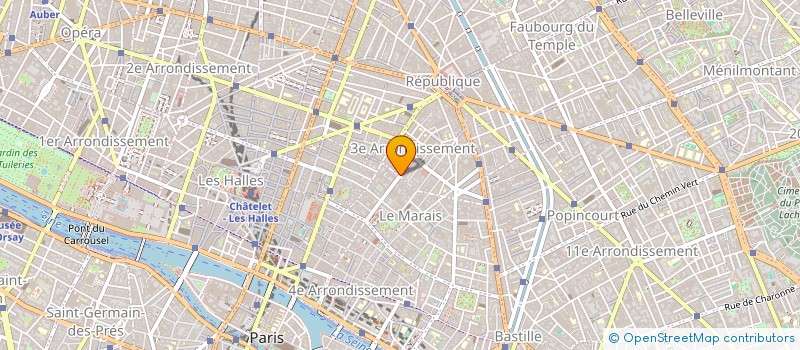 localisation de l'entreprise EDITIONS DES SENS  PARIS