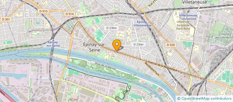 localisation de l'entreprise EDITIONS DETI PRESSE à EPINAY-SUR-SEINE