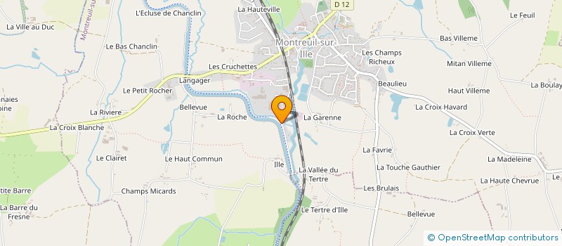 localisation de l'entreprise EDITIONS DIFFUSIONS à MONTREUIL-SUR-ILLE