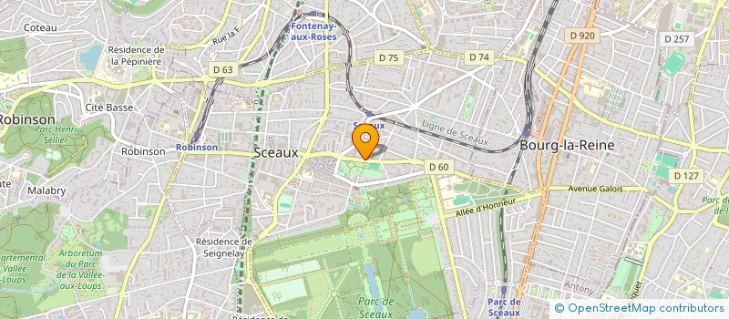 localisation de l'entreprise EDITIONS DOCUMENTAIRES IND GRAPHIQUE à SCEAUX