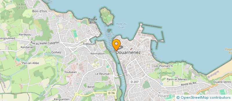 localisation de l'entreprise EDITIONS DU CHASSE MAREE S.A.S. à DOUARNENEZ