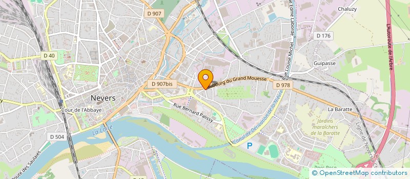 localisation de l'entreprise EDITIONS DU HAUT VAL DE LOIRE SARL à NEVERS