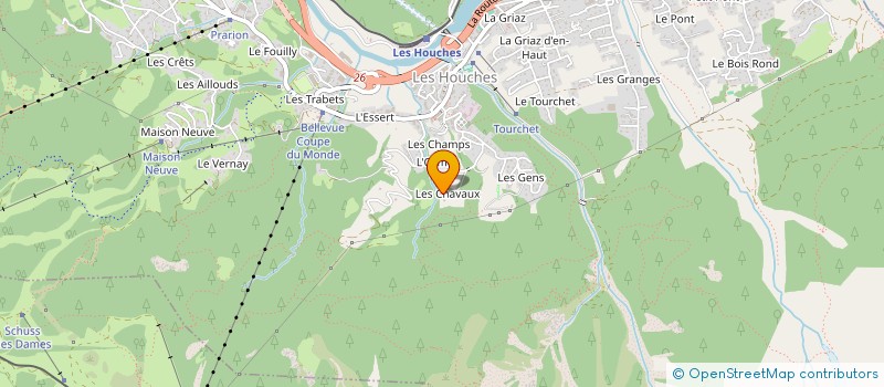 localisation de l'entreprise EDITIONS DU MONT BLANC  LES HOUCHES