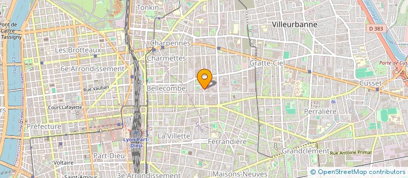 localisation de l'entreprise EDITIONS DU MOT PASSANT  VILLEURBANNE