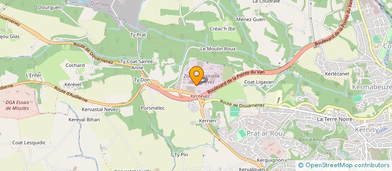 localisation de l'entreprise EDITIONS DU PALEMON  QUIMPER