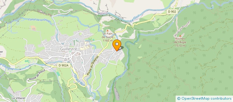 localisation de l'entreprise EDITIONS DU QUEYRAS  GUILLESTRE