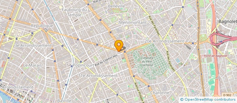 localisation de l'entreprise EDITIONS ET PRODUCTIONS DE L'ECRITEAU  PARIS