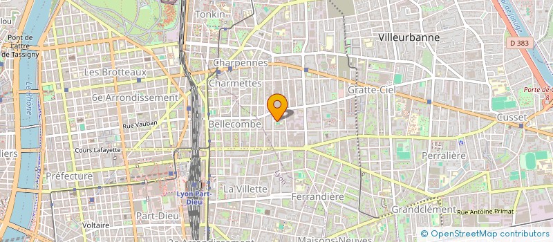 localisation de l'entreprise EDITIONS FABIEN  VILLEURBANNE