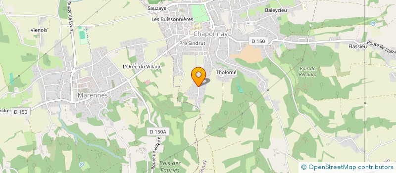 localisation de l'entreprise EDITIONS FENIX  CHAPONNAY